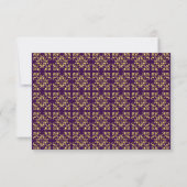 Couronne dorée ornée de pourpre royale RSVP (Dos)