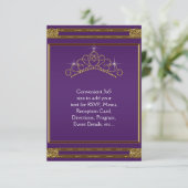 Couronne en or violet RSVP tout usage (Debout devant)