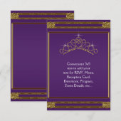Couronne en or violet RSVP tout usage (Devant / Derrière)