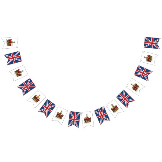 Couronne et drapeau royaux d'Union Jack (Tout)