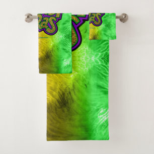 Couronne festive de SlipperyJoe thème Mardi Gras r