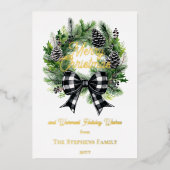 Couronne festive de vacances Joyeux Noël Non-photo (Recto)