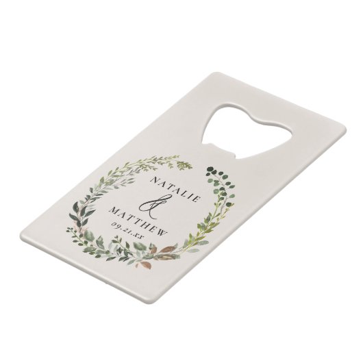 Couronne feuillage rustique fête de mariage d'hive (Devant Angle)