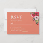 Couronne fleurie orange Mariage chinois RSVP (Devant)