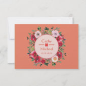 Couronne fleurie orange Mariage chinois RSVP (Dos)