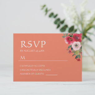Couronne fleurie orange Mariage chinois RSVP