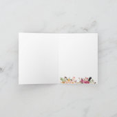 Couronne florale à plumes Boho romantique Merci (Intérieur)