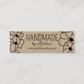 Couronne florale artisanale | Carte de visite arti (Devant)