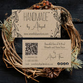 Couronne florale artisanale | Carte de visite arti