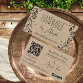 Couronne florale artisanale | Carte de visite arti