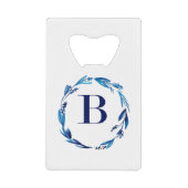 Couronne florale bleue 'B' (Devant)