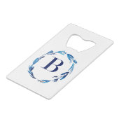 Couronne florale bleue 'B' (Dos Angle)