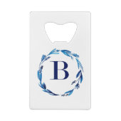 Couronne florale bleue 'B' (Dos)