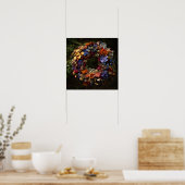 Couronne florale d'automne - Impression d'art (Cuisine)