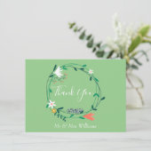 Couronne florale de campagne Merci (Debout devant)