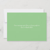 Couronne florale de campagne végétale Merci (Dos)