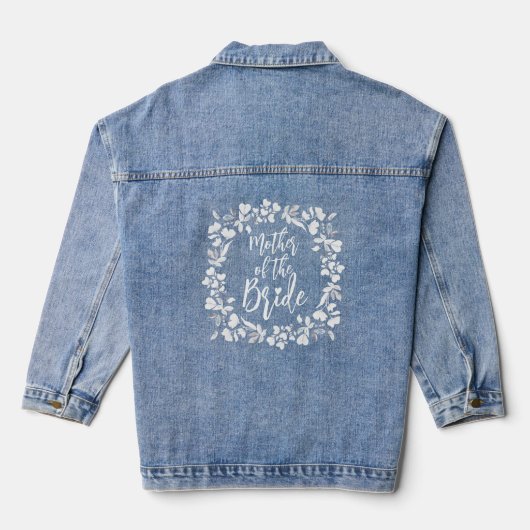 Couronne florale de la mère de la mariée, denim de (Verso)
