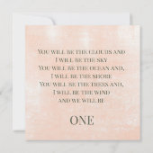 Couronne florale élégante (dorée) Invitation (Dos)