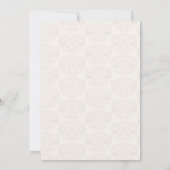 Couronne florale élégante moderne numéro de table (Dos)