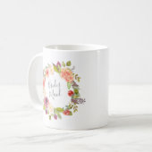 Couronne florale estivale vibrante | Tasse demoise (Devant gauche)
