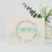 Couronne florale et bannière classique RSVP (Debout devant)