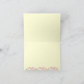 Couronne florale et monogramme rayures jaune pâle (Intérieur)