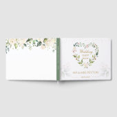 Couronne florale, feuillage vert Mariage Livre d'o (Complet)