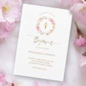 couronne florale | Invitation au baptême