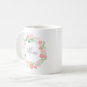 Couronne florale | Mug de la fête des mères (Devant gauche)