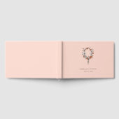 Couronne florale romantique pêche (Complet)