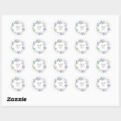 Couronne florale | Stickers Merci (Feuille)