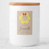 Couronne limoncello de Noël, étiquette (Devant)