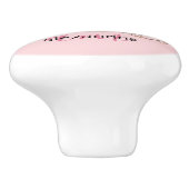 Couronne Monogramme Princesse Rose Poignée Céramiq (Côté)