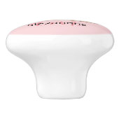 Couronne Monogramme Princesse Rose Poignée Céramiq (Côté)