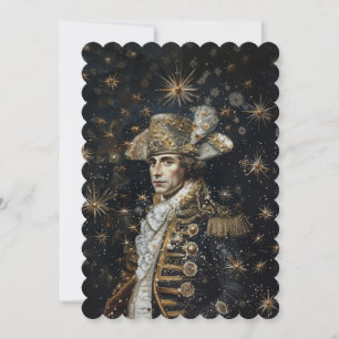 Couronne Napoléon - Invitation à plat 12,7 cm x 17