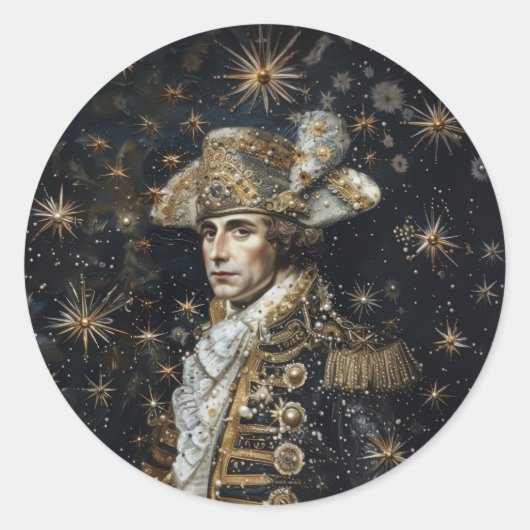 Couronne Napoléon - Stickers ronds pour papeterie (Devant)