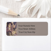 Couronné Par Trois Rois Étiquette de adresse de No (En situation)