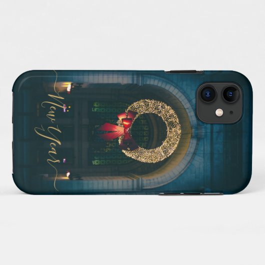 couronne pour coques iphone de Noël (Dos (Horizontal))