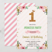 Couronne princesse 1ère invitation (Devant / Derrière)