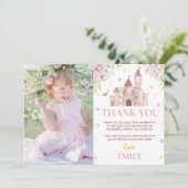 Couronne rose or Floral Princesse Merci d'annivers (Debout devant)