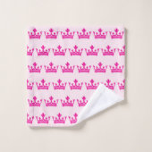 Couronne rose princesse (Gant de toilette)