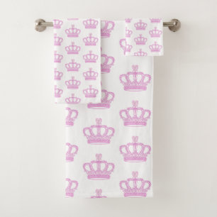 Couronne rose royale avec faux diamant