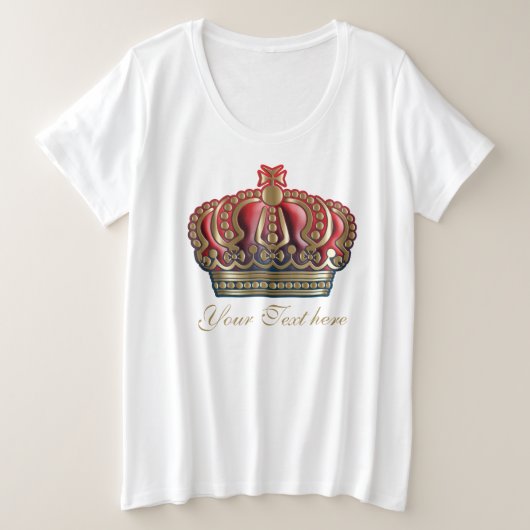 Couronne Royale - Or Bleu Rouge (Design devant)