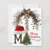 Couronne rustique en forme d'arc Carte de vacances (Dos)