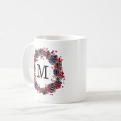 Couronne Rustique | Tasse de Café de Monogramme de (Devant gauche)
