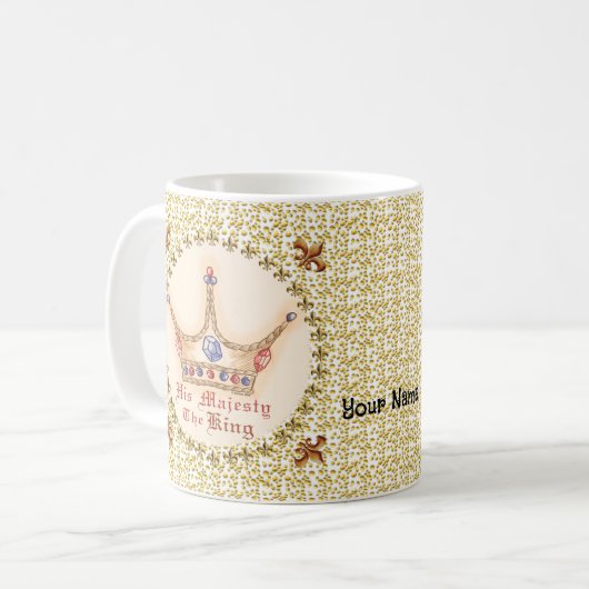 Couronne Sa Majesté King mug (Devant gauche)