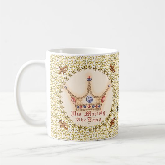 Couronne Sa Majesté King mug (Gauche)