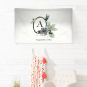 Couronne scintillante pour Bébé Bannière fille (En situation)