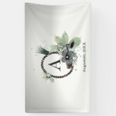 Couronne scintillante pour Bébé Bannière fille (Vertical)