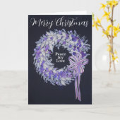 Couronne Standard, carte de vœux pliée 5" x 7" (Fleur jaune)